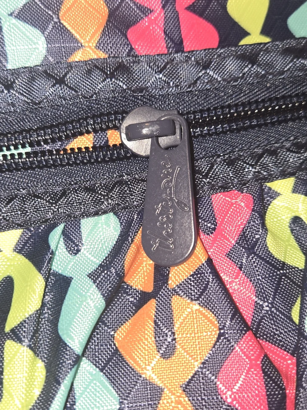 thirty-one Multicolor Geometric Tote with Black Straps - Picture 8 of 12